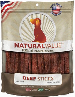 Natural Value Soft Chew Dog Treats (3 Flavors, 3 Shapes)